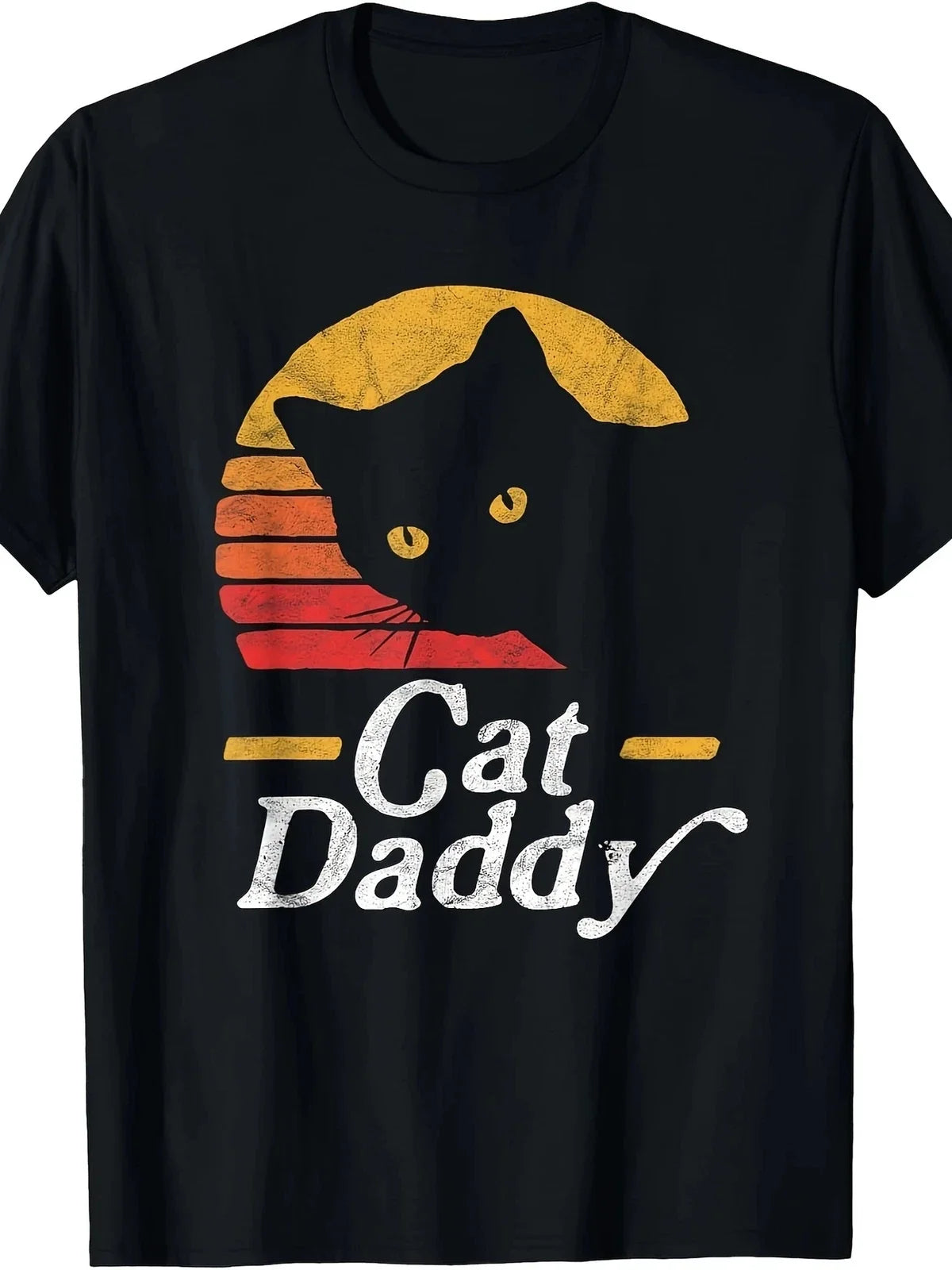 Cat Daddy vintage 80s style distress - Adult & Kids T-Shirts, Sweatshirts & Hoodies apparel design preview 1