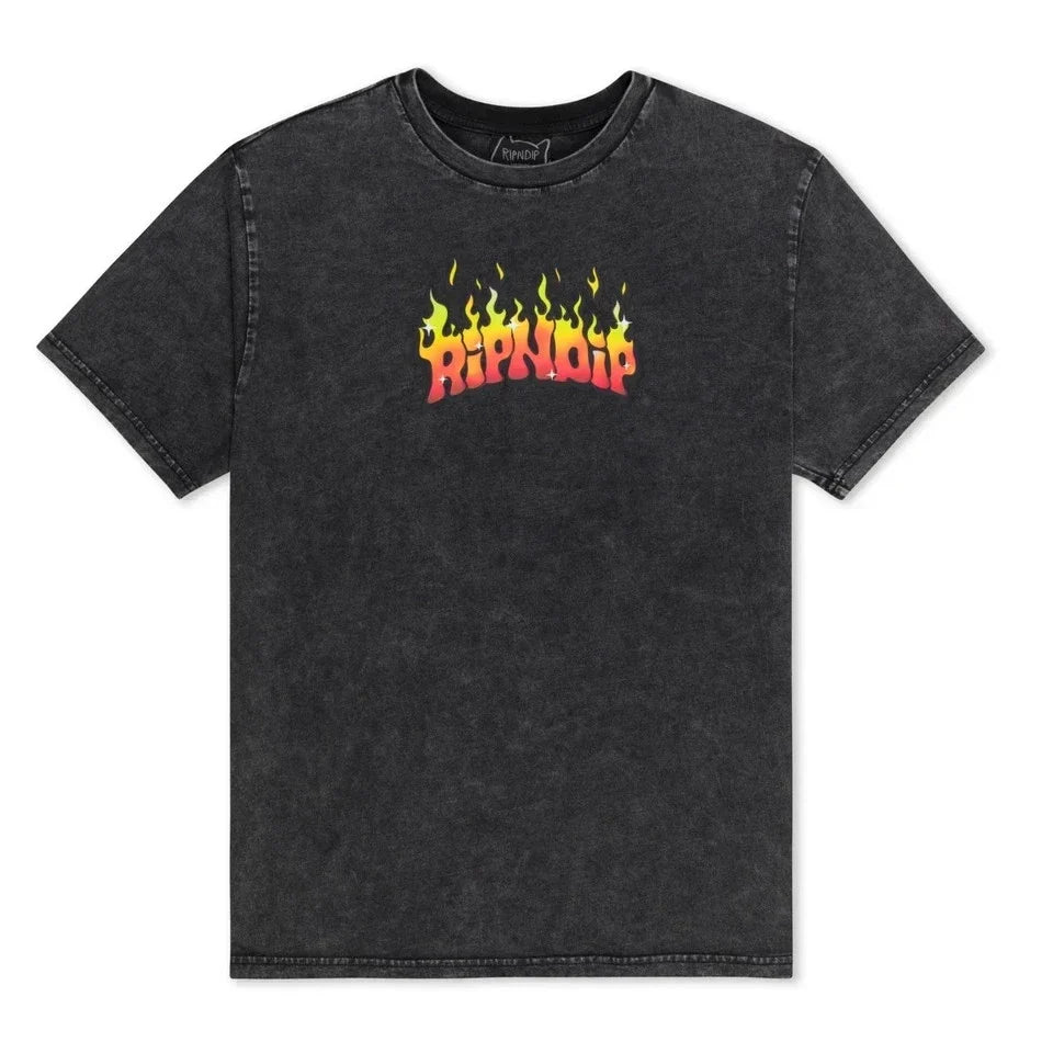 RipNDip Scary Cute S/S Black Wash REF B8B1 - Adult & Kids T-Shirts, Sweatshirts & Hoodies apparel design preview 1