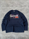 Vintage The Message 2000 XL Y2K Grunge Faded - Adult & Kids T-Shirts, Sweatshirts & Hoodies apparel design preview 1