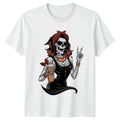 Fall Skeleton Girl Coffee Drinker Womens Pumpkin - Adult & Kids T-Shirts, Sweatshirts & Hoodies apparel design preview 1