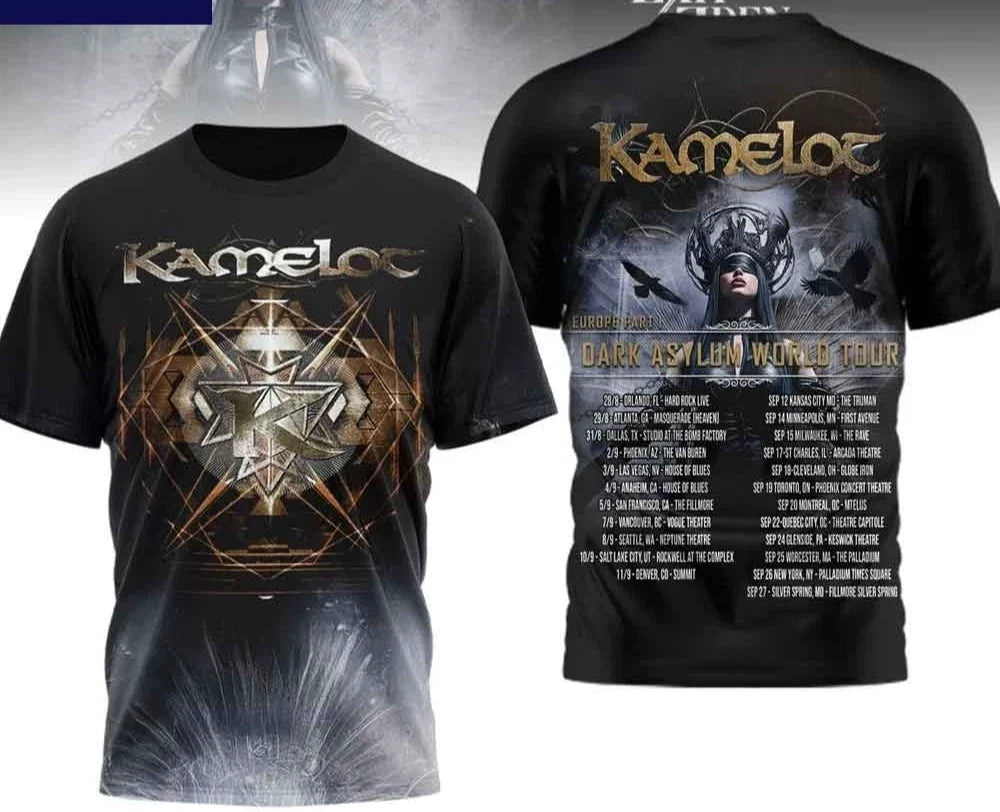 Kamelot Dark Asylum World Tour AOP - Adult & Kids T-Shirts, Sweatshirts & Hoodies apparel design preview 1