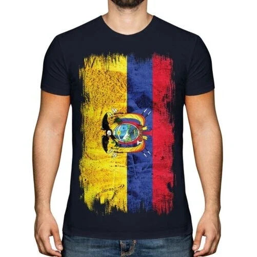 Ecuador Grunge Flag Men Ecuadorian Jersey Gift - Adult & Kids T-Shirts, Sweatshirts & Hoodies apparel design preview 1