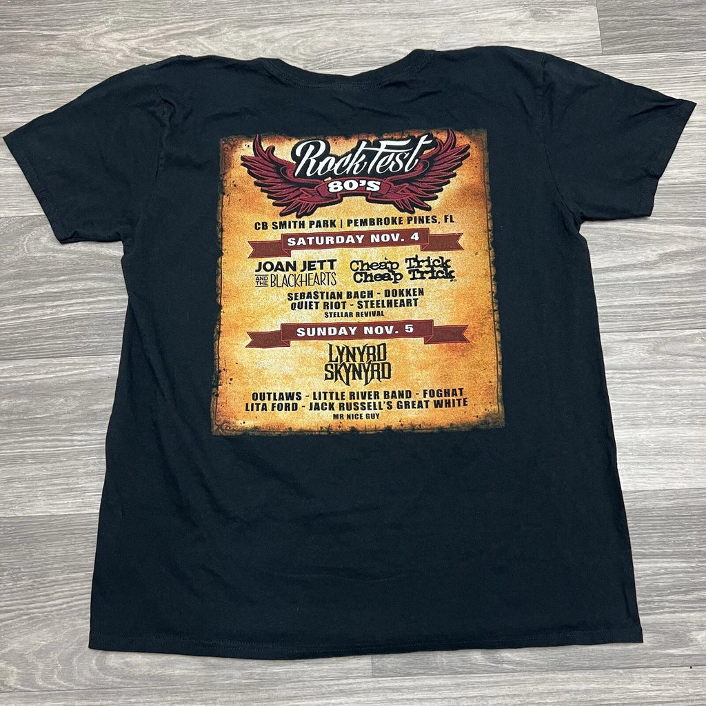 Vintage 80s Rock Fest Band Men 2XL XL Cheap Trick - Adult & Kids T-Shirts, Sweatshirts & Hoodies apparel design preview 1