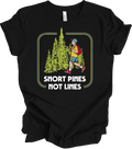 Snort Pines Not Lines Vintage Retro Hiking Funny - Adult & Kids T-Shirts, Sweatshirts & Hoodies apparel design preview 1