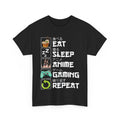 Anime Manga Lovers Eat Sleep Gaming Repeat Kawaii - Adult & Kids T-Shirts, Sweatshirts & Hoodies apparel design preview 1