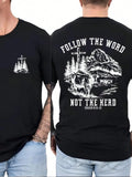 Men's Faith Follow The Word Not Herd Double-Sided - Adult & Kids T-Shirts, Sweatshirts & Hoodies apparel design preview 1