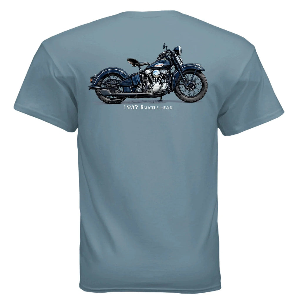 1937 Harley Knucklehead Graphic - Adult & Kids T-Shirts, Sweatshirts & Hoodies apparel design preview 1
