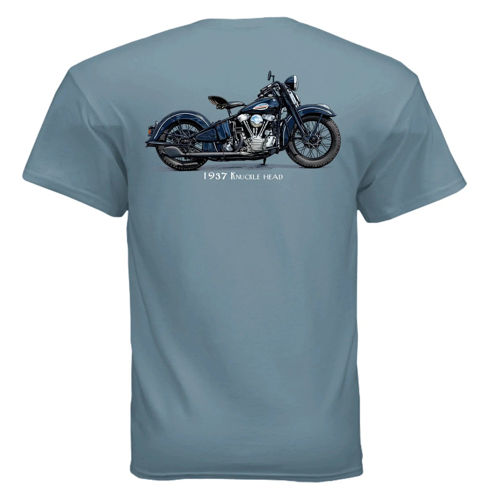 1937 Harley Knucklehead Graphic - Adult & Kids T-Shirts, Sweatshirts & Hoodies apparel design preview 1