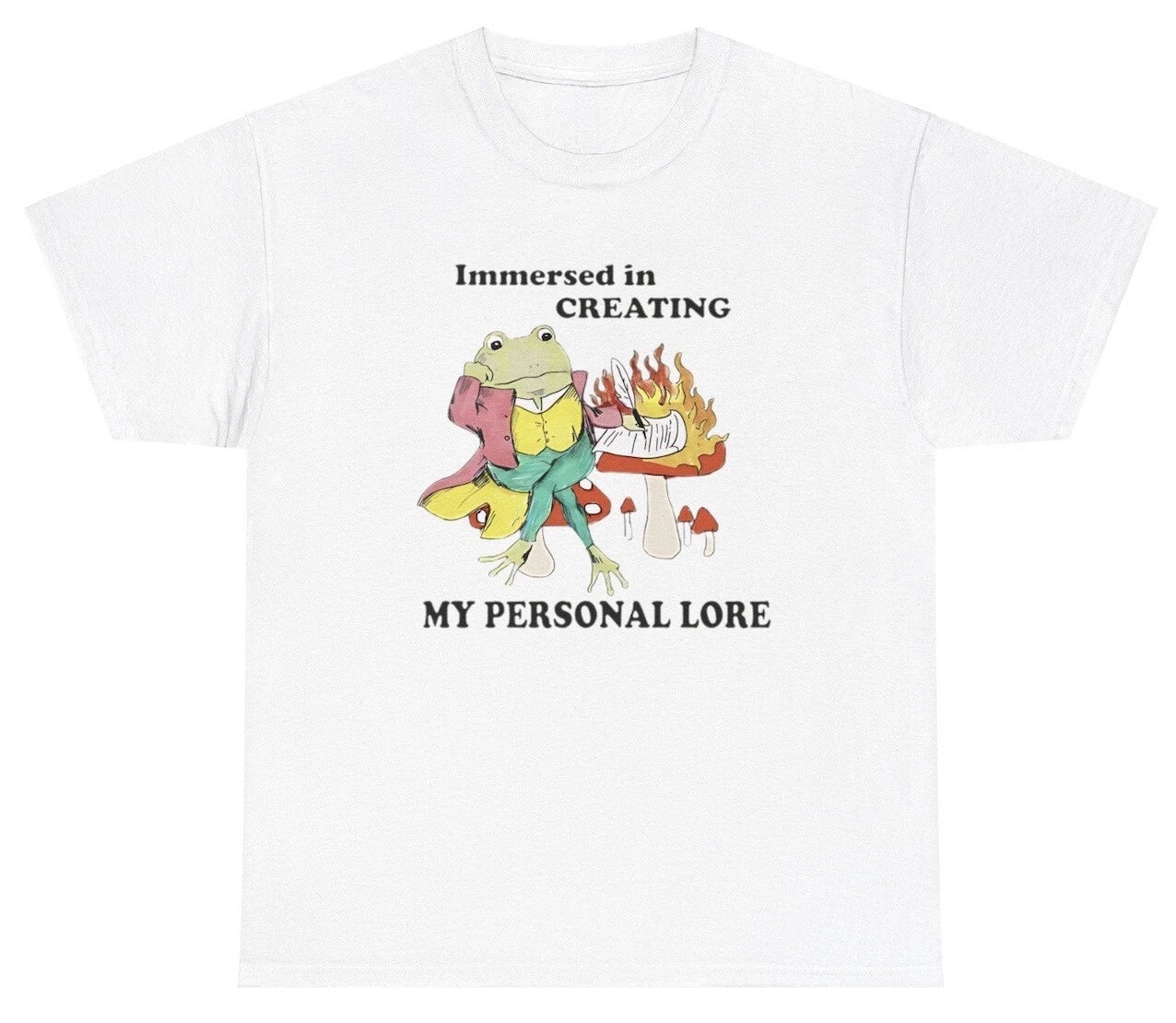Creating My Personal Lore Frog Oddly Specific Meme - Adult & Kids T-Shirts, Sweatshirts & Hoodies apparel design preview 1