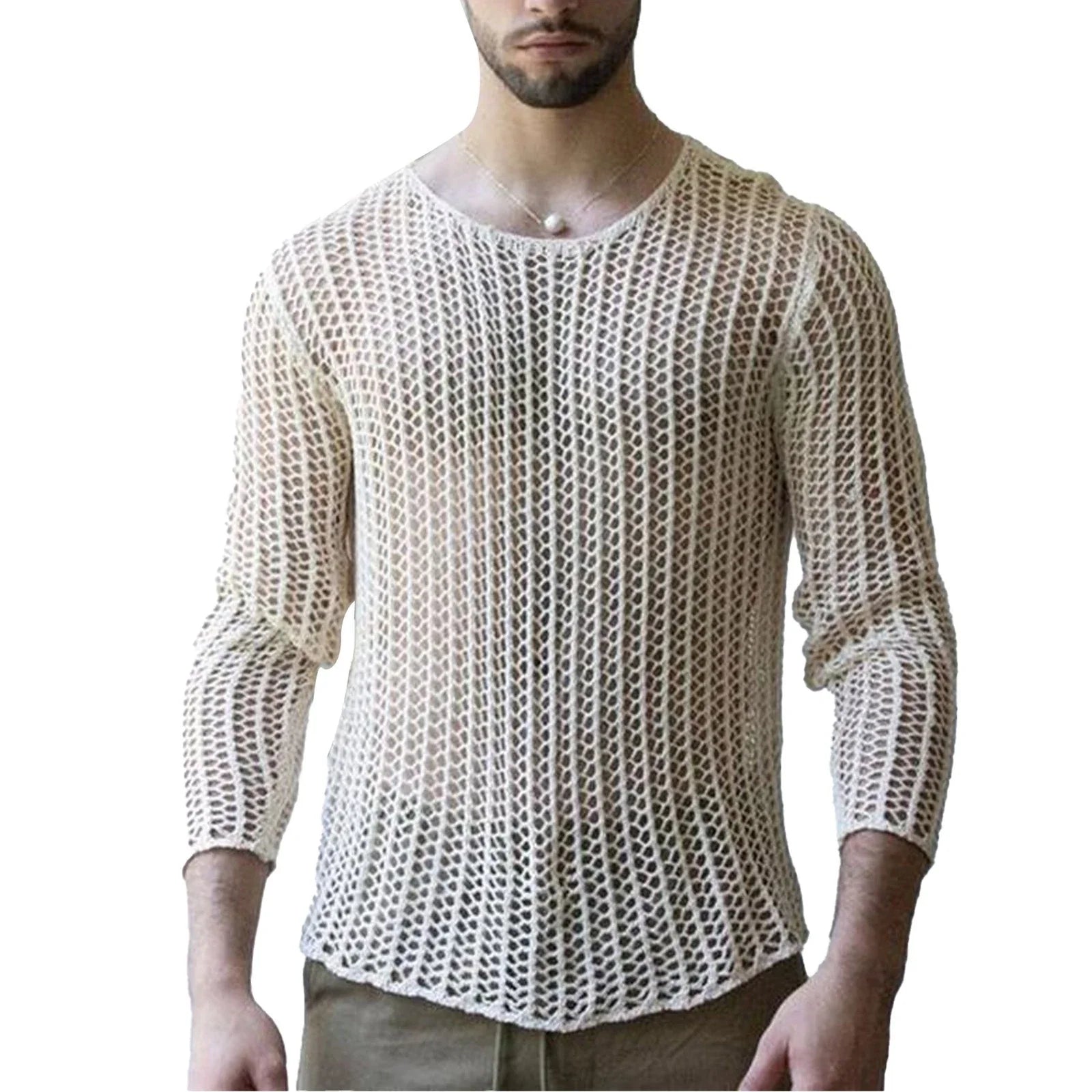 Men Hollow See Through Top Stylish Lightweight - Adult & Kids T-Shirts, Sweatshirts & Hoodies apparel design preview 1