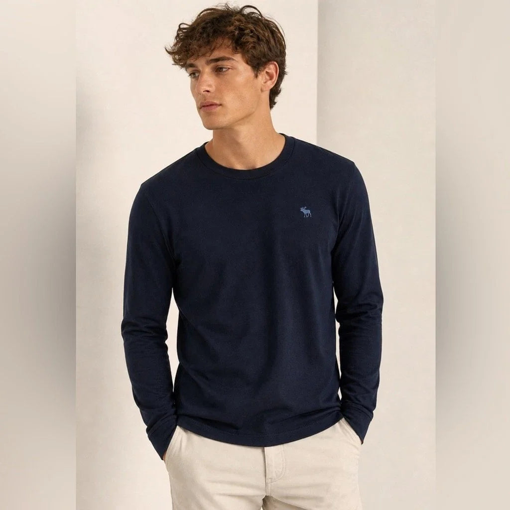 Abercrombie Fitch Navy Muscle L Classic Minimalist - Adult & Kids T-Shirts, Sweatshirts & Hoodies apparel design preview 1