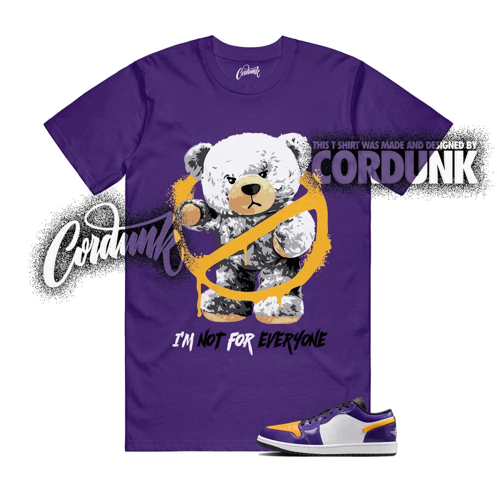 1 Low SE Lakers Court Purple White Black University - Adult & Kids T-Shirts, Sweatshirts & Hoodies apparel design preview 1