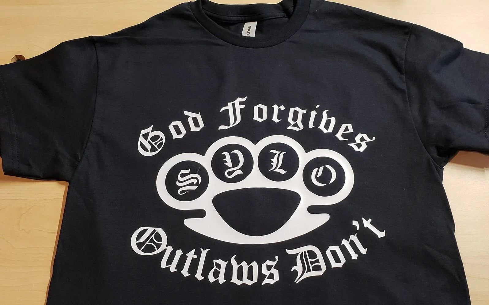 2 Sided Support your local Outlaws Biker Motorcycle - Adult & Kids T-Shirts, Sweatshirts & Hoodies apparel design preview 1