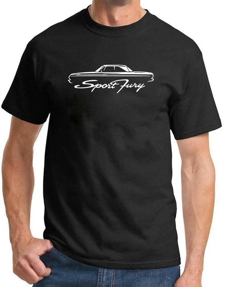 1964 Plymouth Sport Fury Hardtop Classic Outline - Adult & Kids T-Shirts, Sweatshirts & Hoodies apparel design preview 1