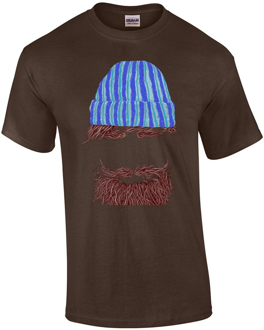Hipster Outline Trendy Beard - Adult & Kids T-Shirts, Sweatshirts & Hoodies apparel design preview 1