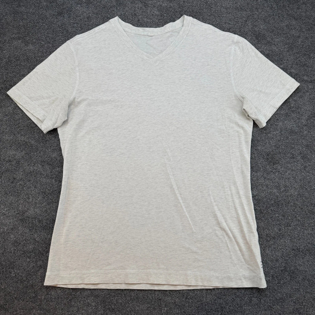 Lululemon Mens large Gray V Neck Short Sleeve Stretch - Adult & Kids T-Shirts, Sweatshirts & Hoodies apparel design preview 1