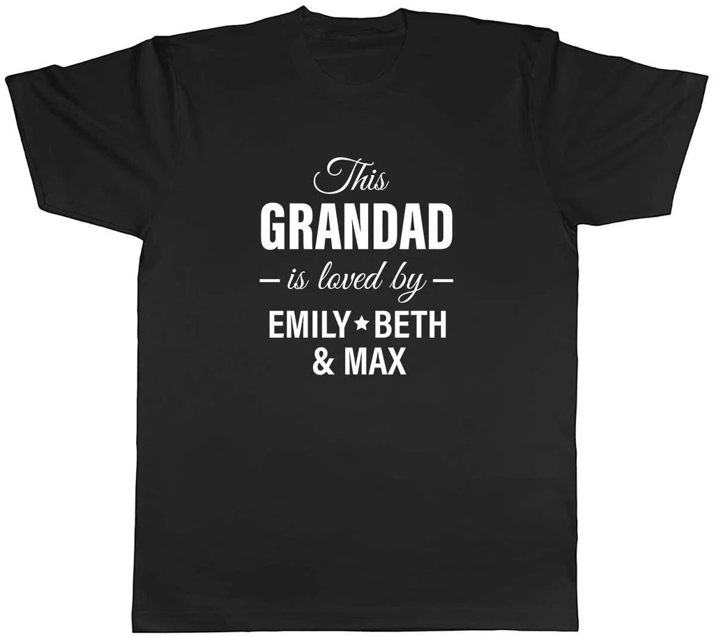 Personalised This Grandad Is Loved By Mens - Adult & Kids T-Shirts, Sweatshirts & Hoodies apparel design preview 1
