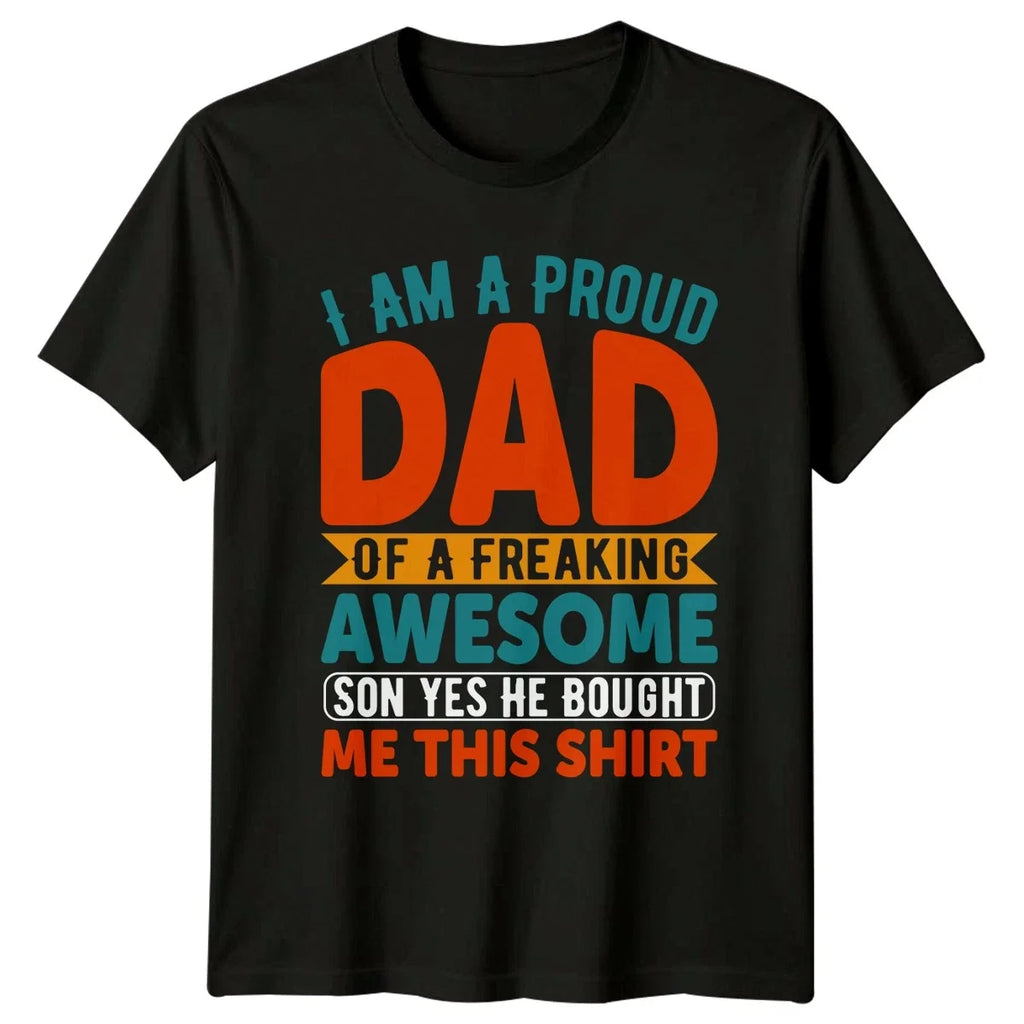 I Am A Proud Dad Mens Son Fatherhood Fathers Day Gift - Adult & Kids T-Shirts, Sweatshirts & Hoodies apparel design preview 1