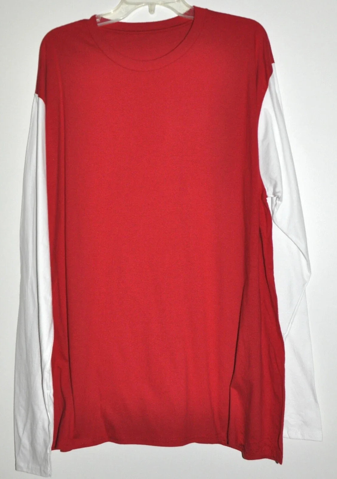 Soft Knit Color Block Red White 100% Cotton Men's - Adult & Kids T-Shirts, Sweatshirts & Hoodies apparel design preview 1