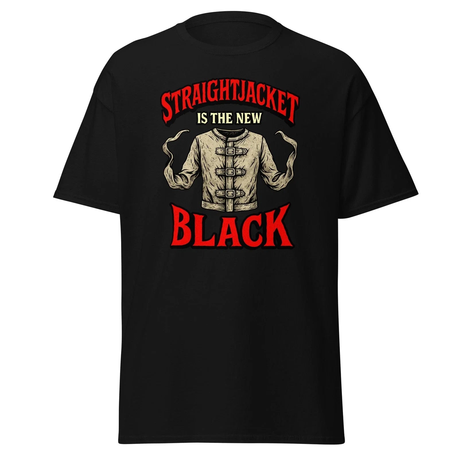 Straightjacket Is the New Black Horror Graphic Gothic - Adult & Kids T-Shirts, Sweatshirts & Hoodies apparel design preview 1