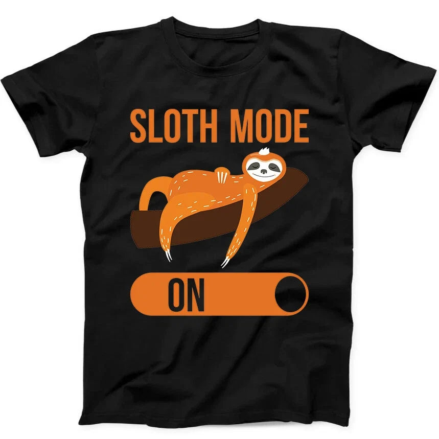 Sloth Mode On Lazy Animal Funny Gift 145 - Adult & Kids T-Shirts, Sweatshirts & Hoodies apparel design preview 1