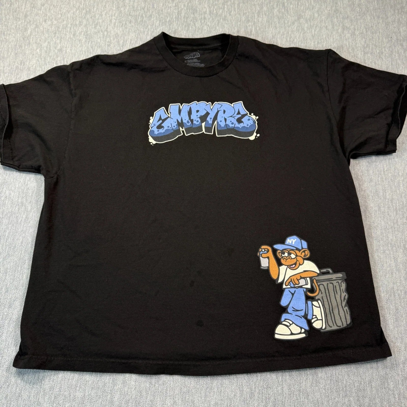 Empyre Unisex 3XL Black Graphic Graffiti Monkey - Adult & Kids T-Shirts, Sweatshirts & Hoodies apparel design preview 1