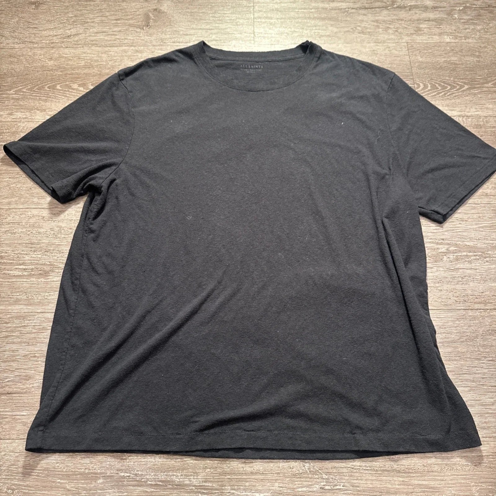 AllSaints Mens XXL Black Cotton Blend Harvest SS Crew - Adult & Kids T-Shirts, Sweatshirts & Hoodies apparel design preview 1