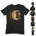 Camiseta Mandala De Luna Creciente Dorada Boho - Adult & Kids T-Shirts, Sweatshirts & Hoodies apparel design preview 1
