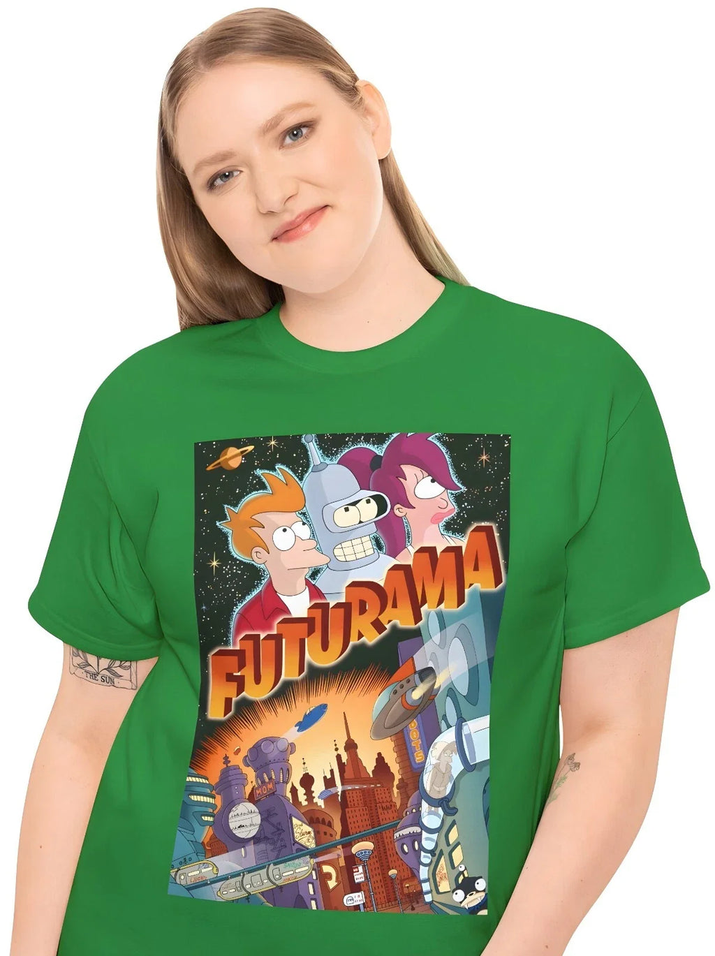 Futurama TV Series (1999) Sci-Fi Fantasy Animation - Adult & Kids T-Shirts, Sweatshirts & Hoodies apparel design preview 1