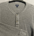 J. Crew Waffle Knit Thermal Henley Mens L Gray Casual - Adult & Kids T-Shirts, Sweatshirts & Hoodies apparel design preview 1