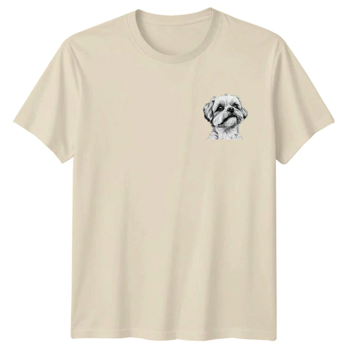 Shih Tzu Dog Line Art Animals Dogs Mens Womens - Adult & Kids T-Shirts, Sweatshirts & Hoodies apparel design preview 1