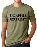 The Hippies Were Right Funny Love and Peace Hippy - Adult & Kids T-Shirts, Sweatshirts & Hoodies apparel design preview 1