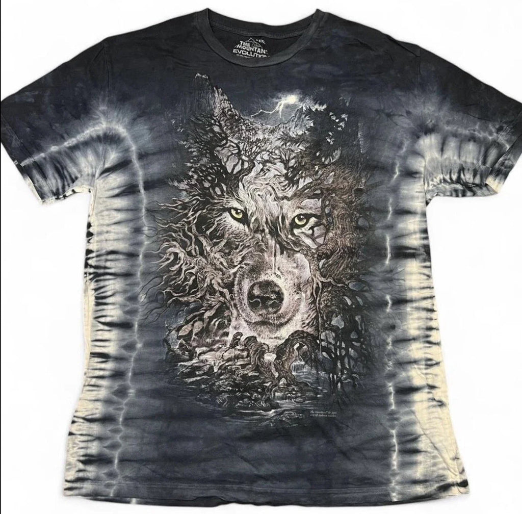Vintage Y2K The Mountain Blue Evolution Women's XXL - Adult & Kids T-Shirts, Sweatshirts & Hoodies apparel design preview 1
