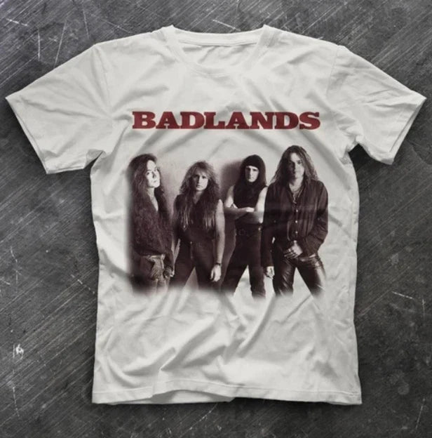 Badlands White Short Sleeve Cotton All size - Adult & Kids T-Shirts, Sweatshirts & Hoodies apparel design preview 1