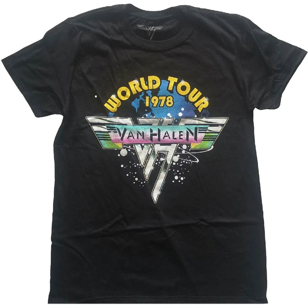 Men's Van Halen World Tour '78 Full Colour Slim Fit - Adult & Kids T-Shirts, Sweatshirts & Hoodies apparel design preview 1