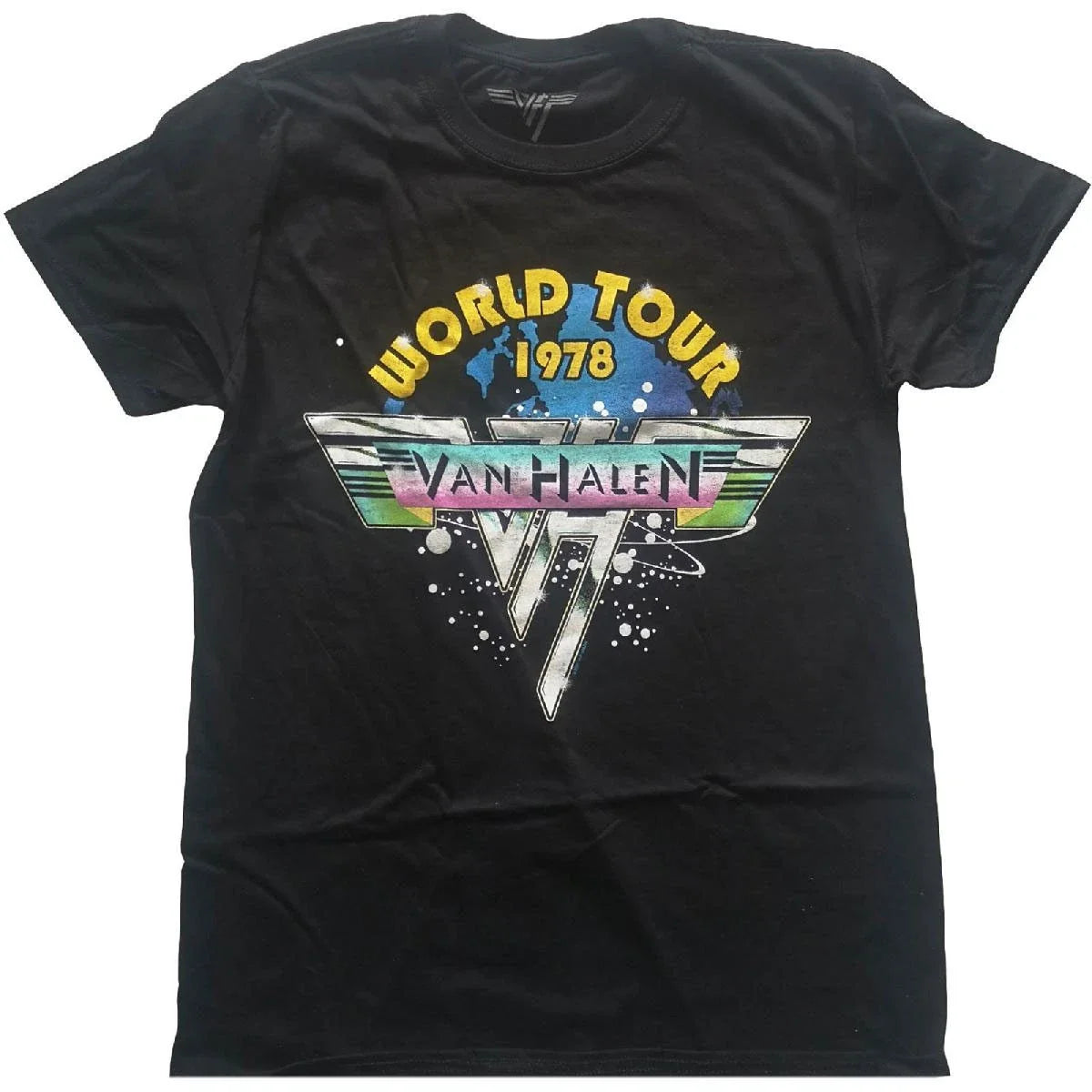 Men's Van Halen World Tour '78 Full Colour Slim Fit - Adult & Kids T-Shirts, Sweatshirts & Hoodies apparel design preview 1