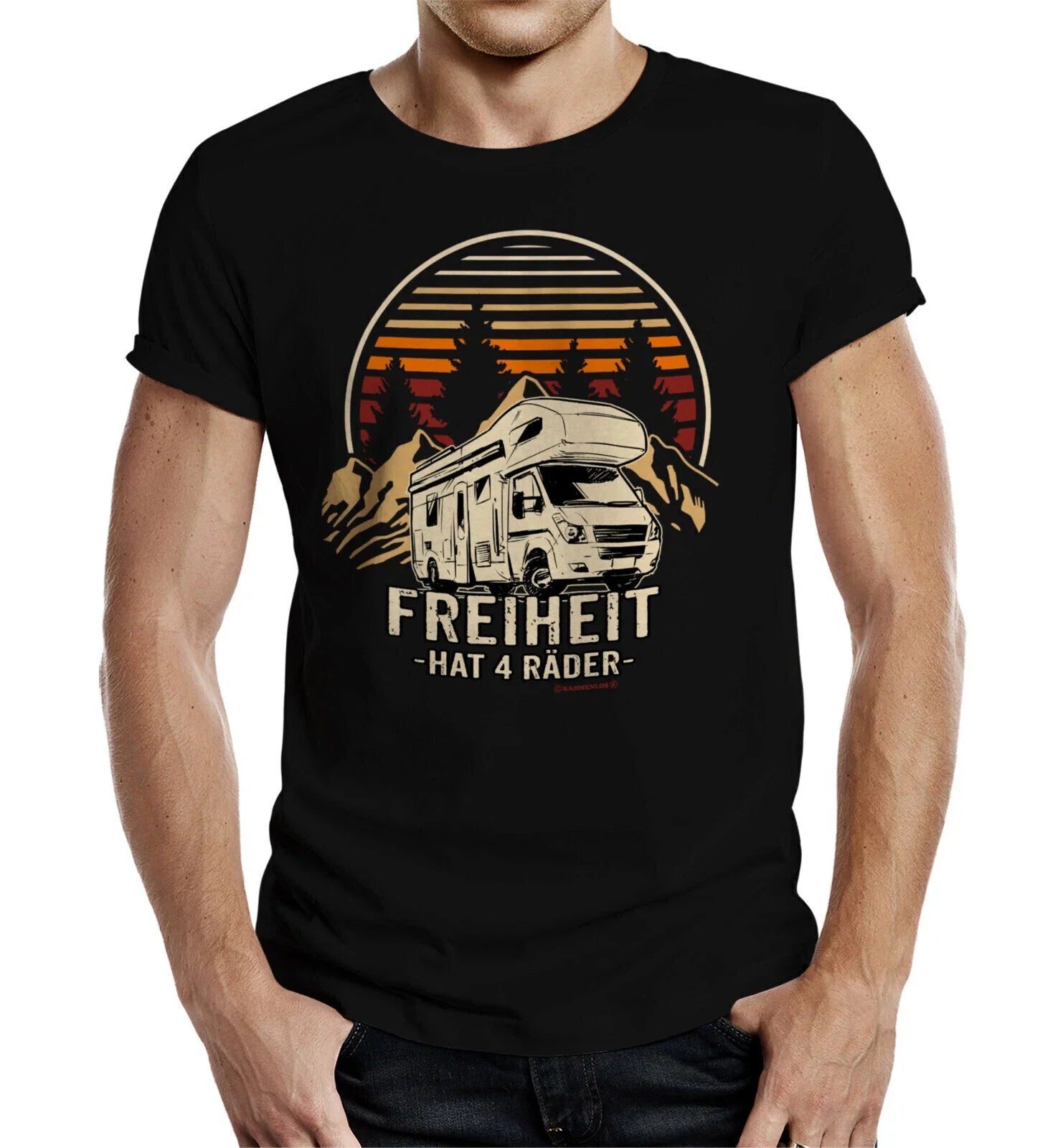 Men's Caravan Freedom Has 4 Wheels Gift Quote - Adult & Kids T-Shirts, Sweatshirts & Hoodies apparel design preview 1