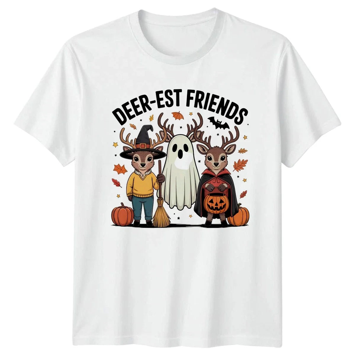 Deer-Est Friends Deer Halloween 2026 Gift For Him And - Adult & Kids T-Shirts, Sweatshirts & Hoodies apparel design preview 1