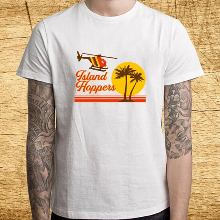 Island Hoppers Magnum PI Men's White Size S-5XL - Adult & Kids T-Shirts, Sweatshirts & Hoodies apparel design preview 1