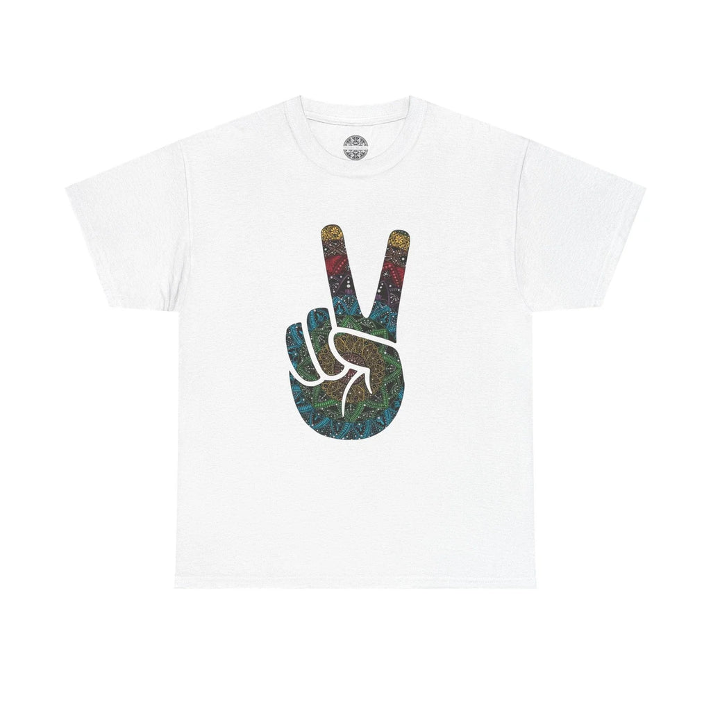 Peaceful Pride Sign Mandala Boho Peace - Adult & Kids T-Shirts, Sweatshirts & Hoodies apparel design preview 1