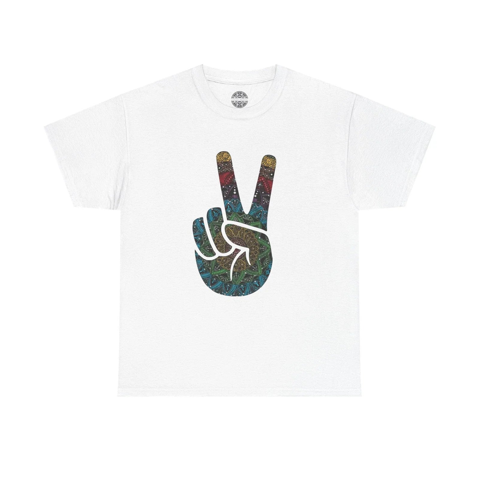 Peaceful Pride Sign Mandala Boho Peace - Adult & Kids T-Shirts, Sweatshirts & Hoodies apparel design preview 1