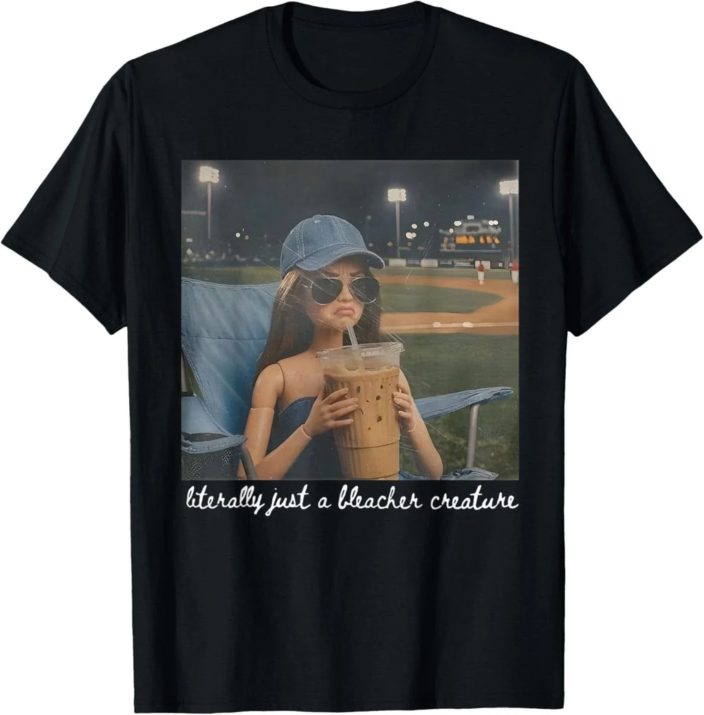 Literally Just A Bleacher Creature Funny Doll Face - Adult & Kids T-Shirts, Sweatshirts & Hoodies apparel design preview 1