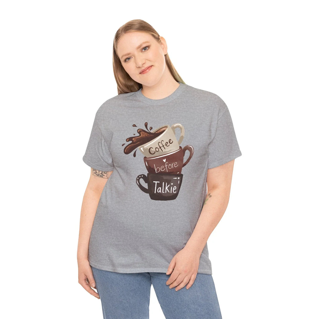 Coffee Sarcasm Funny Caffeine Lover before talkie - Adult & Kids T-Shirts, Sweatshirts & Hoodies apparel design preview 1