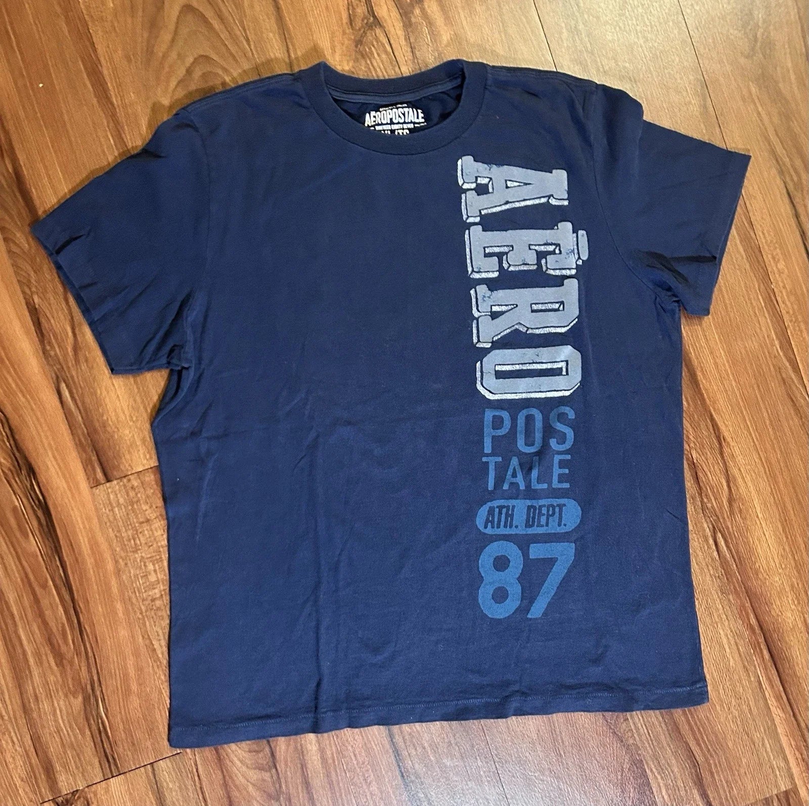 Aeropostale Navy Blue Vtg Y2K Grunge Men XL - Adult & Kids T-Shirts, Sweatshirts & Hoodies apparel design preview 1