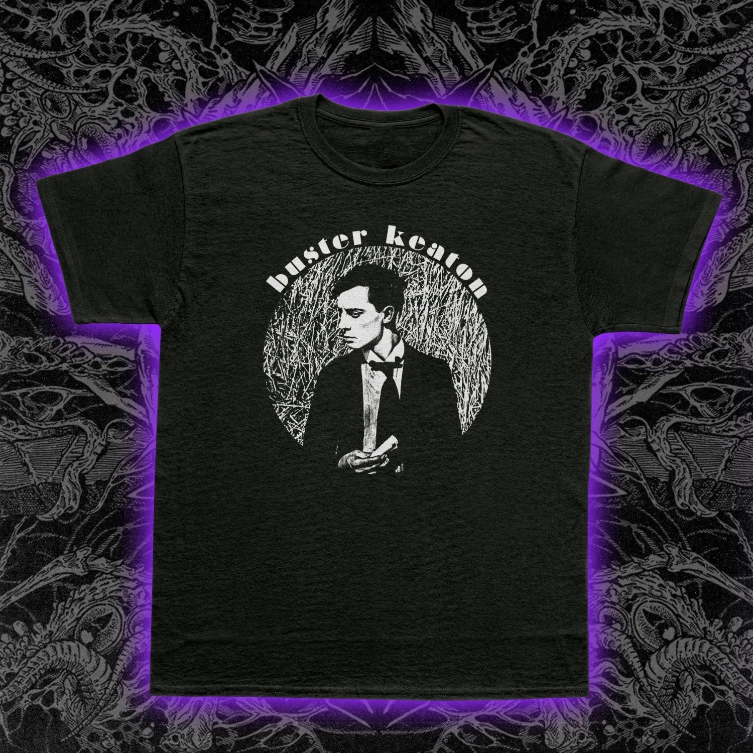 Buster Keaton Silent Film Star Vintage Cinema Graphic - Adult & Kids T-Shirts, Sweatshirts & Hoodies apparel design preview 1