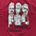 Vintage Red Violent Femmes Members Faces Pos UR015 - Adult & Kids T-Shirts, Sweatshirts & Hoodies apparel design preview 1