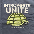 Life Is Good Introverts Unite Mens L Graphic Crusher - Adult & Kids T-Shirts, Sweatshirts & Hoodies apparel design preview 1