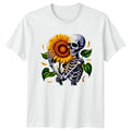 Skeleton Sunflower Gothic Floral Skull Art Gift For - Adult & Kids T-Shirts, Sweatshirts & Hoodies apparel design preview 1
