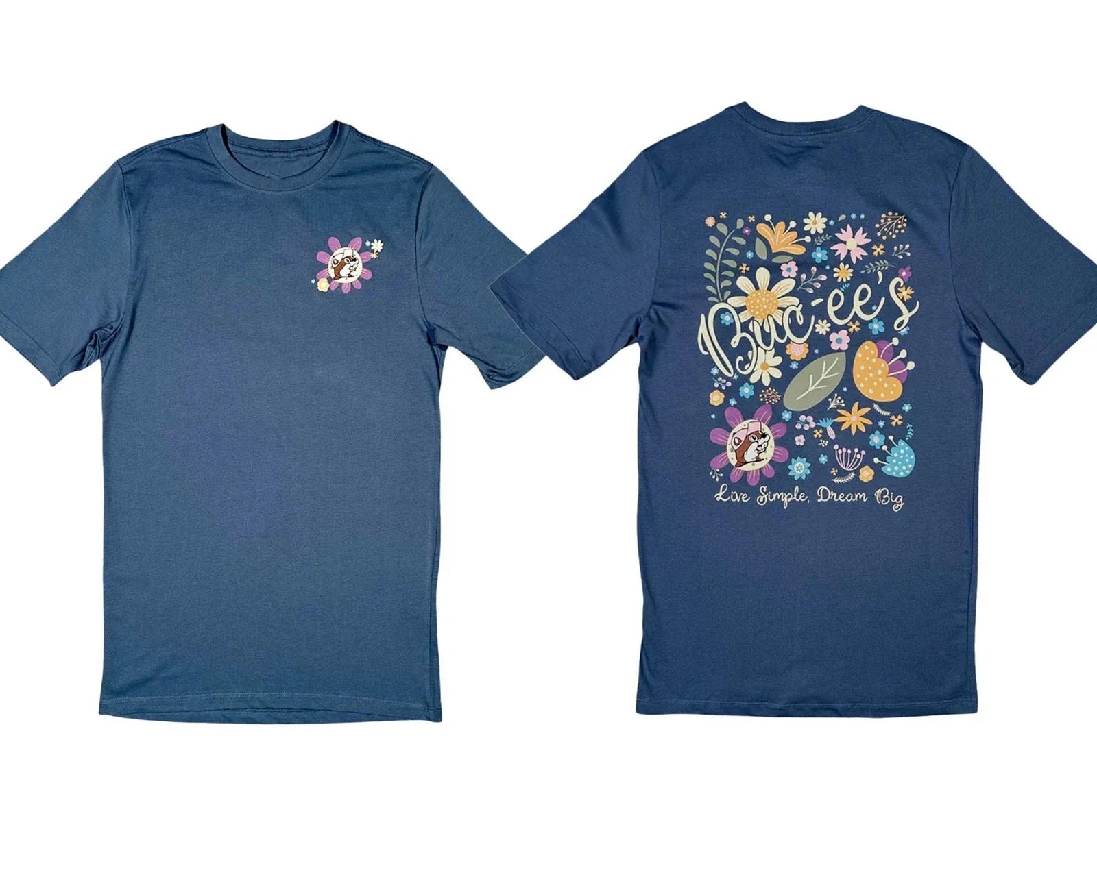 Live Simple, Dream Big Blue Bucees Unisex S-5XL - Adult & Kids T-Shirts, Sweatshirts & Hoodies apparel design preview 1