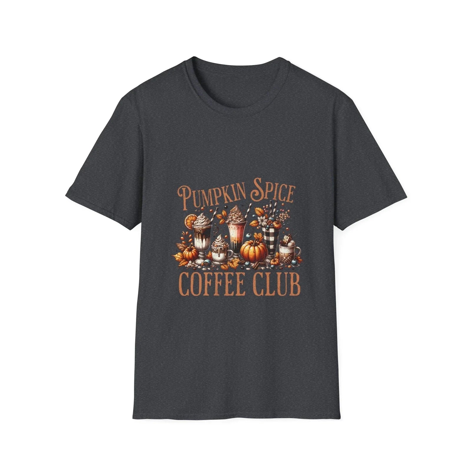 Pumpkin Spice Coffee Club Fall Pumpkins Unisex - Adult & Kids T-Shirts, Sweatshirts & Hoodies apparel design preview 1